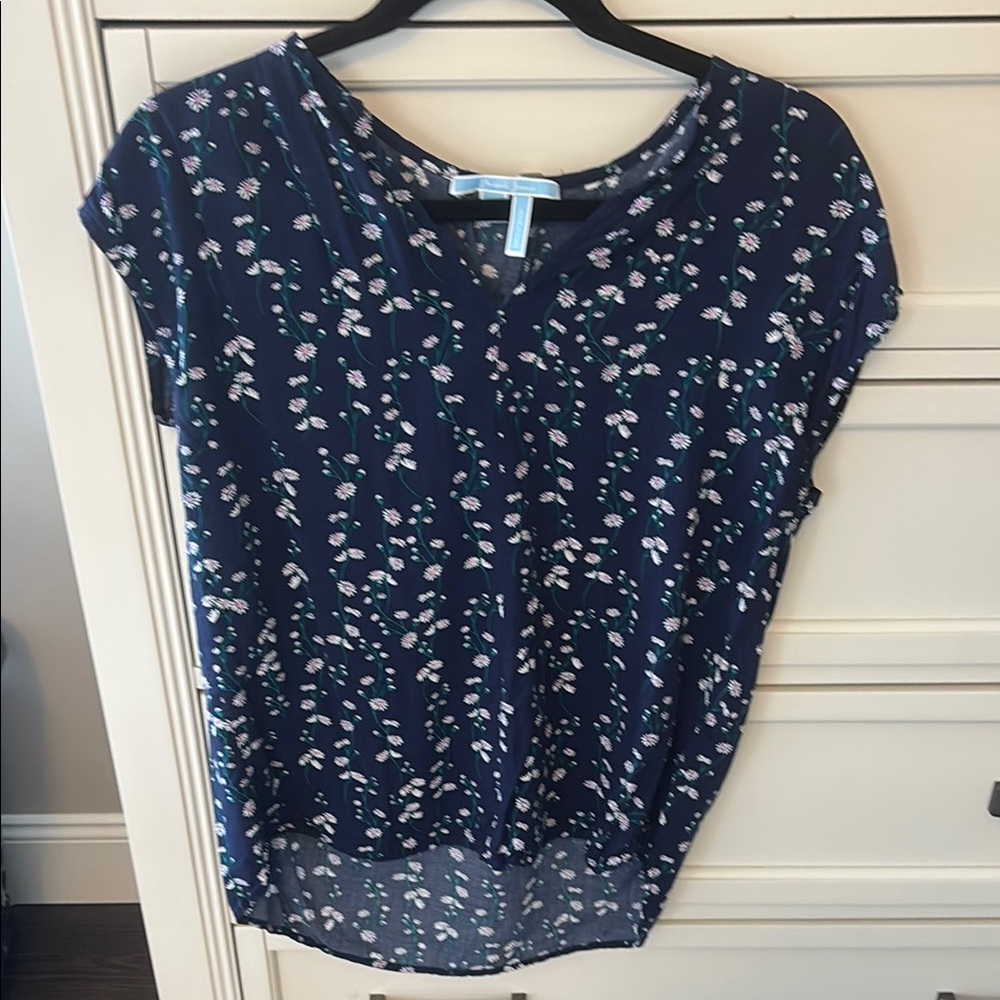 Draper James Floral Flutter Sleeve Blouse